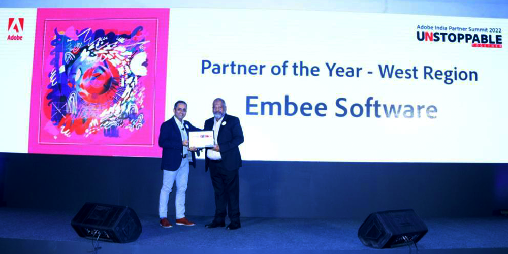 Embee Wins Adobe India Partner Summit 2022 Partner of the year – West Region