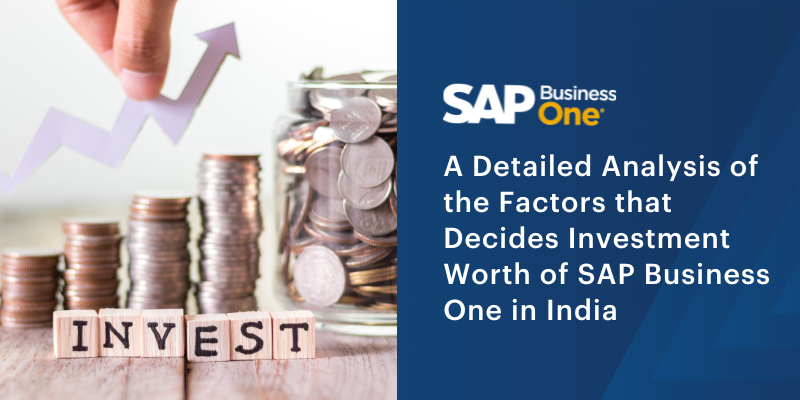 A Detailed Analysis of the Factors that Decides Investment Worth of SAP Business One in India