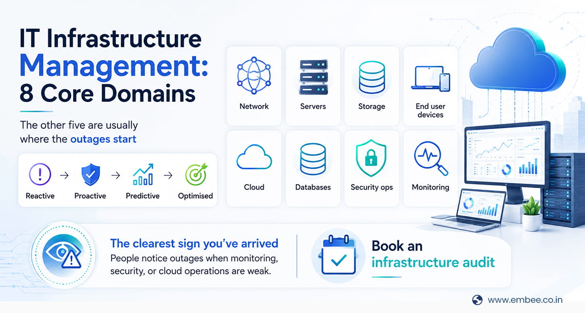 IT infrastructure management core domains info