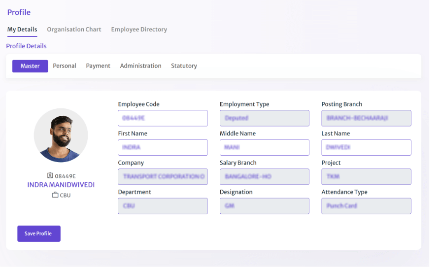 Centralized Employee Profiles
