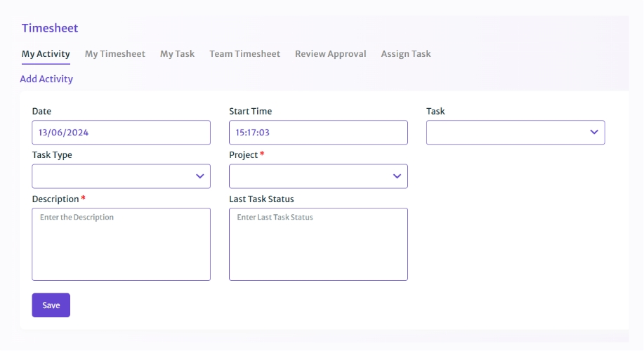 Timesheet Management