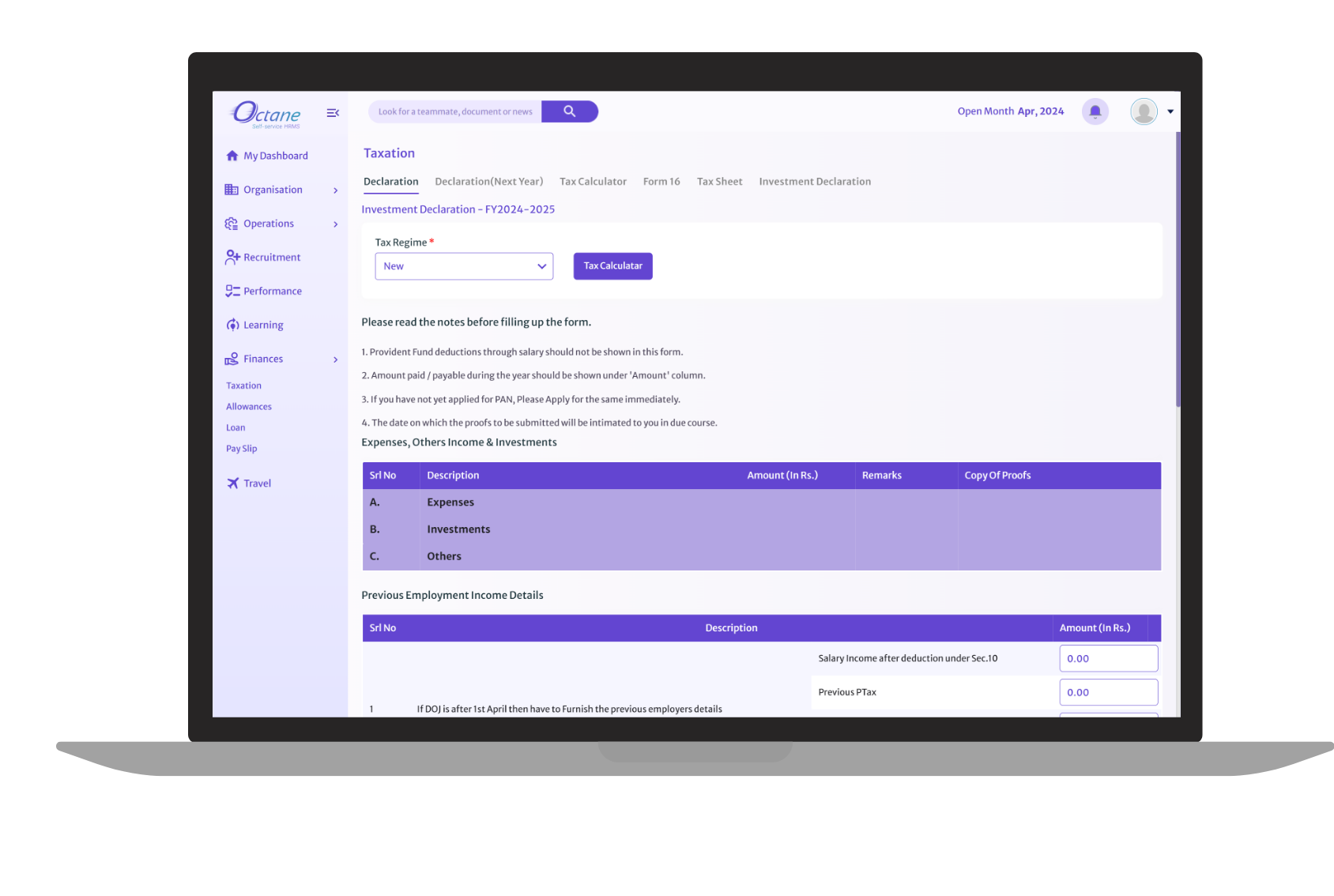 Payroll and Finance Management